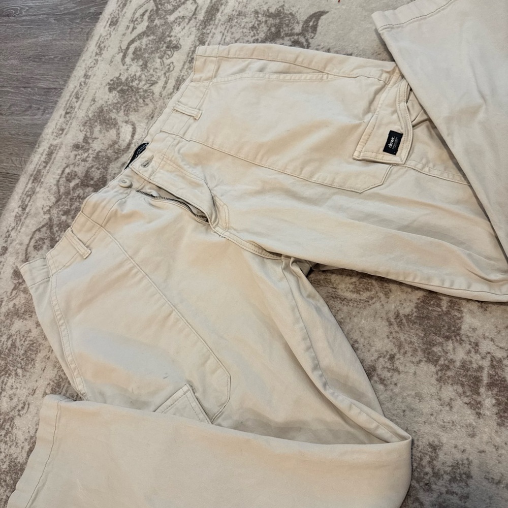 Zara Men's Cream Cargo Pants